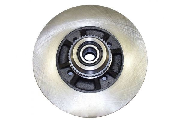 MAPCO 15131: Disco de freno Eje trasero, Ø: 238mm, macizo, Ø: 238mm, con juego cojinetes rueda, con anillo sensor ABS