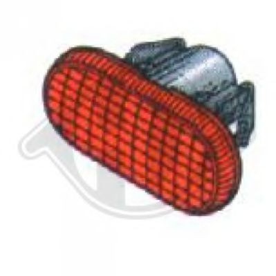 DIEDERICHS 4412078: Blinker seitlicher Einbau, orange