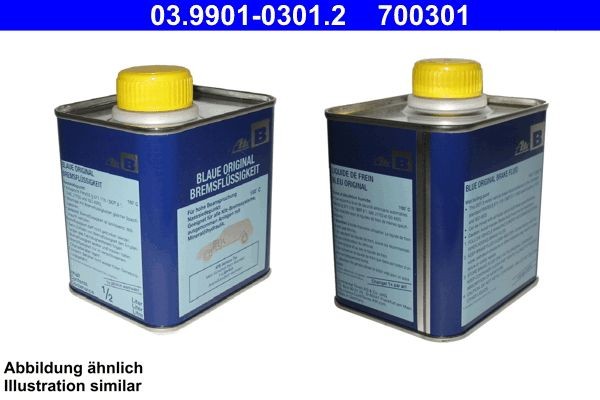 ATE 03.9901-0301.2: Bromsvätska DOT 3 blau