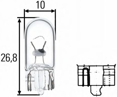 HELLA 8GP 003 594-128: Zárovka