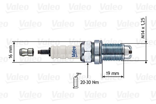 VALEO 246852: Bougie Sleutelwijdte: 16 mm