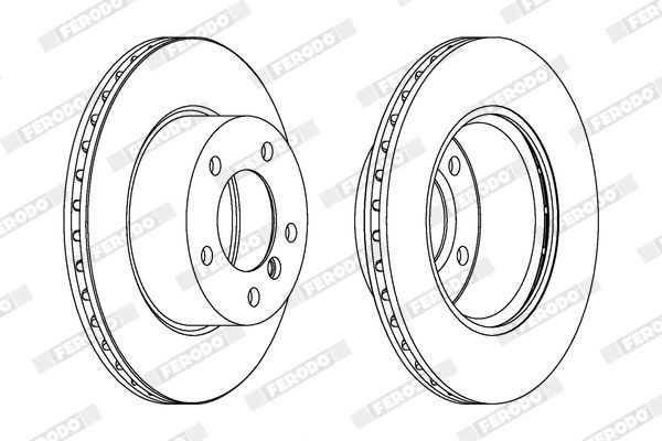 FERODO DDF1489-1: Piduriketas Ø: 288mm, täis