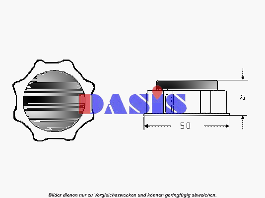 AKS DASIS 751662N: Kühlerdeckel