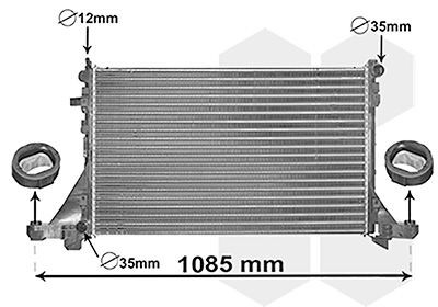VAN WEZEL 43002560: Chłodnica, układ chłodzenia silnika z dodatkami, *** IR PLUS ***