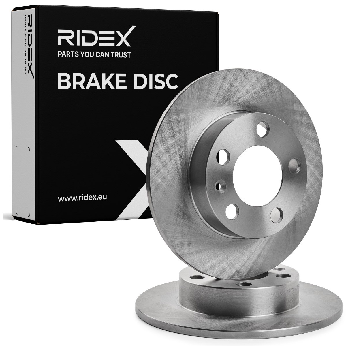 RIDEX 82B0003: Bremsscheibe Hinterachse, Ø: 232mm, voll, Gusseisen, Ø: 232mm, unbeschichtet, ohne Schrauben