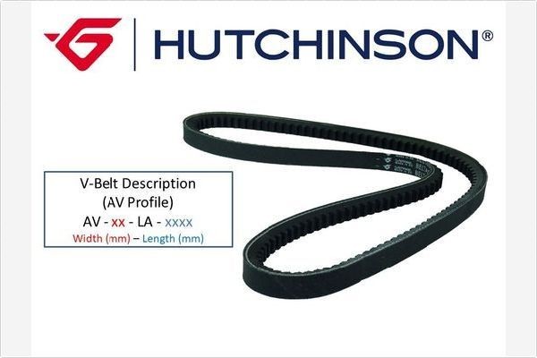 HUTCHINSON AV 10 La 960: Correa trapezoidal 960mm