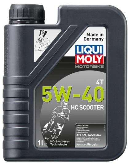 LIQUI MOLY 20829: Olio motore 1l, 5W-40 Motorbike, 4T HC Scooter