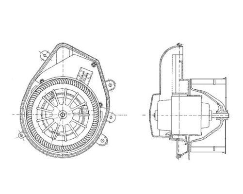 MAHLE AB 54 000P Innenraumgebläse 12V, für Fahrzeuge mit Klimaanlage