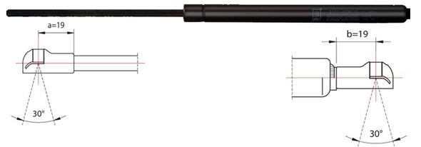 METZGER 2110119 Heckklappendämpfer hinten links, hinten rechts, 543mm