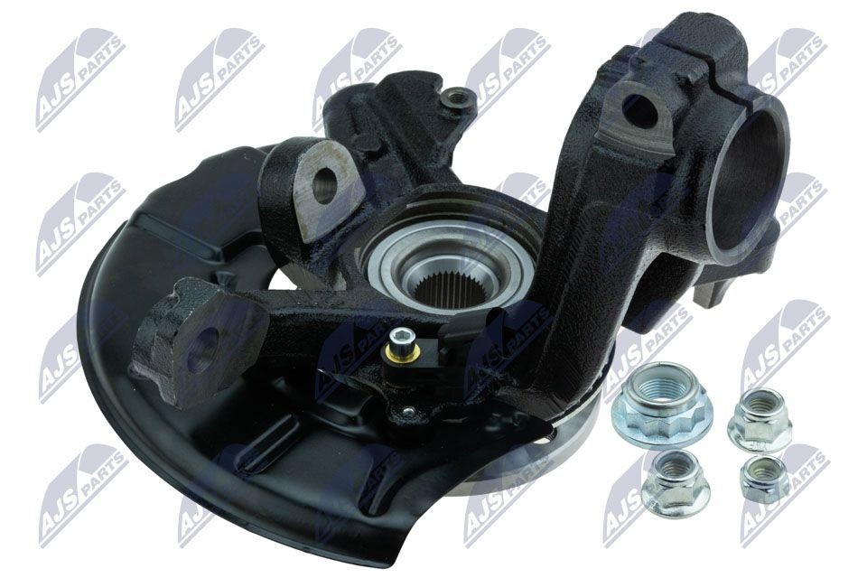 NTY ZZP-VW-034 Achsschenkel Vorderachse rechts, mit Radlager, mit Radnabe, mit Spritzschutzkappe, mit integriertem ABS-Sensor