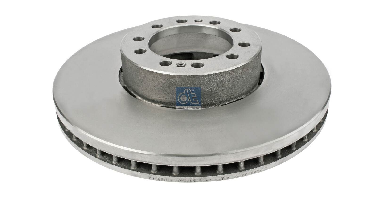 DT Spare Parts 6.61004: Bromsskiva framaxel, Ø: 438mm, ventilerad invändigt, Ø: 438mm