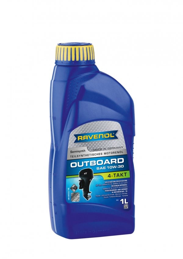 RAVENOL 1153203-001-01-999: Olio motore Outboardoel 4T SAE 10W-30 1l, 10W-30 Outboardoel, 4T