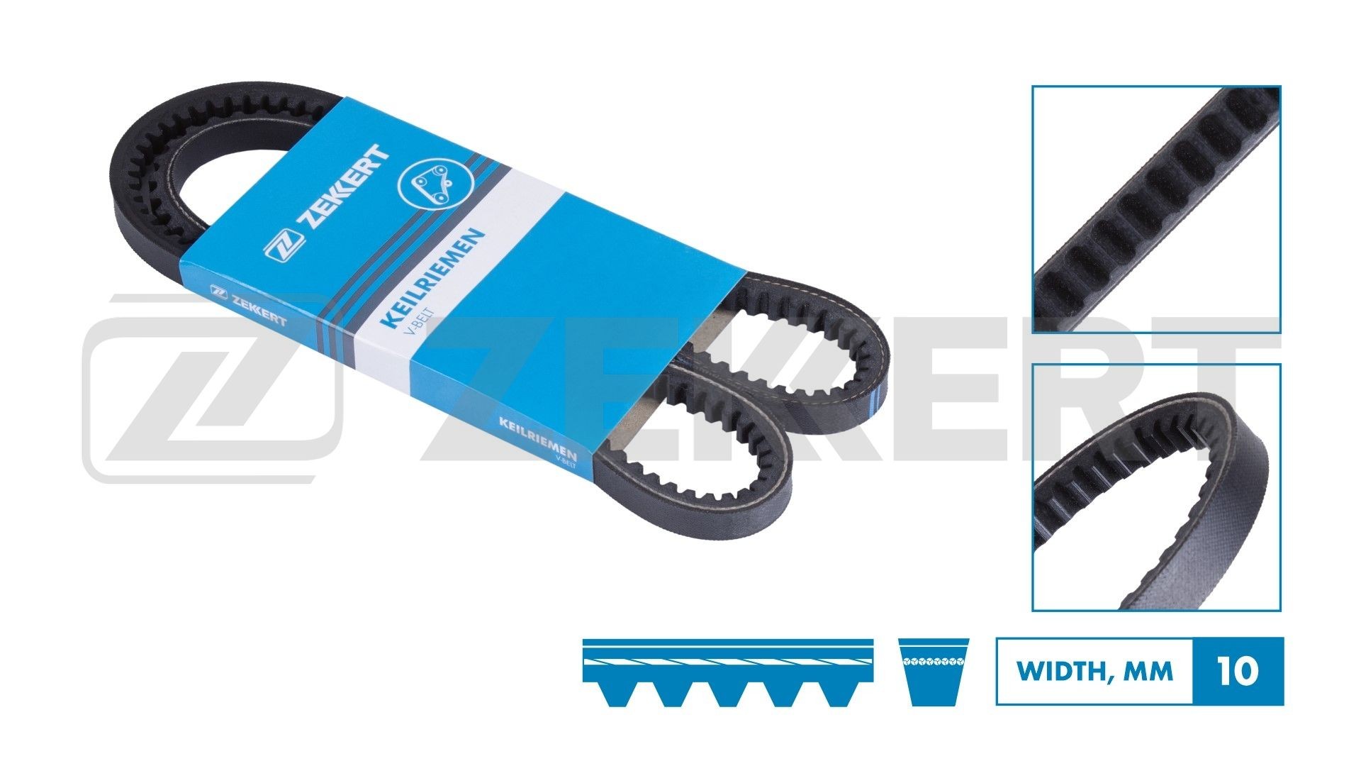 ZEKKERT KR-10X650: Correa trapezoidal 650mm