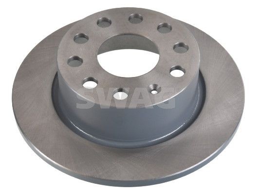 SWAG 33 10 2683: Disco de freno Eje trasero, Ø: 253mm, macizo, Ø: 253mm, revestido