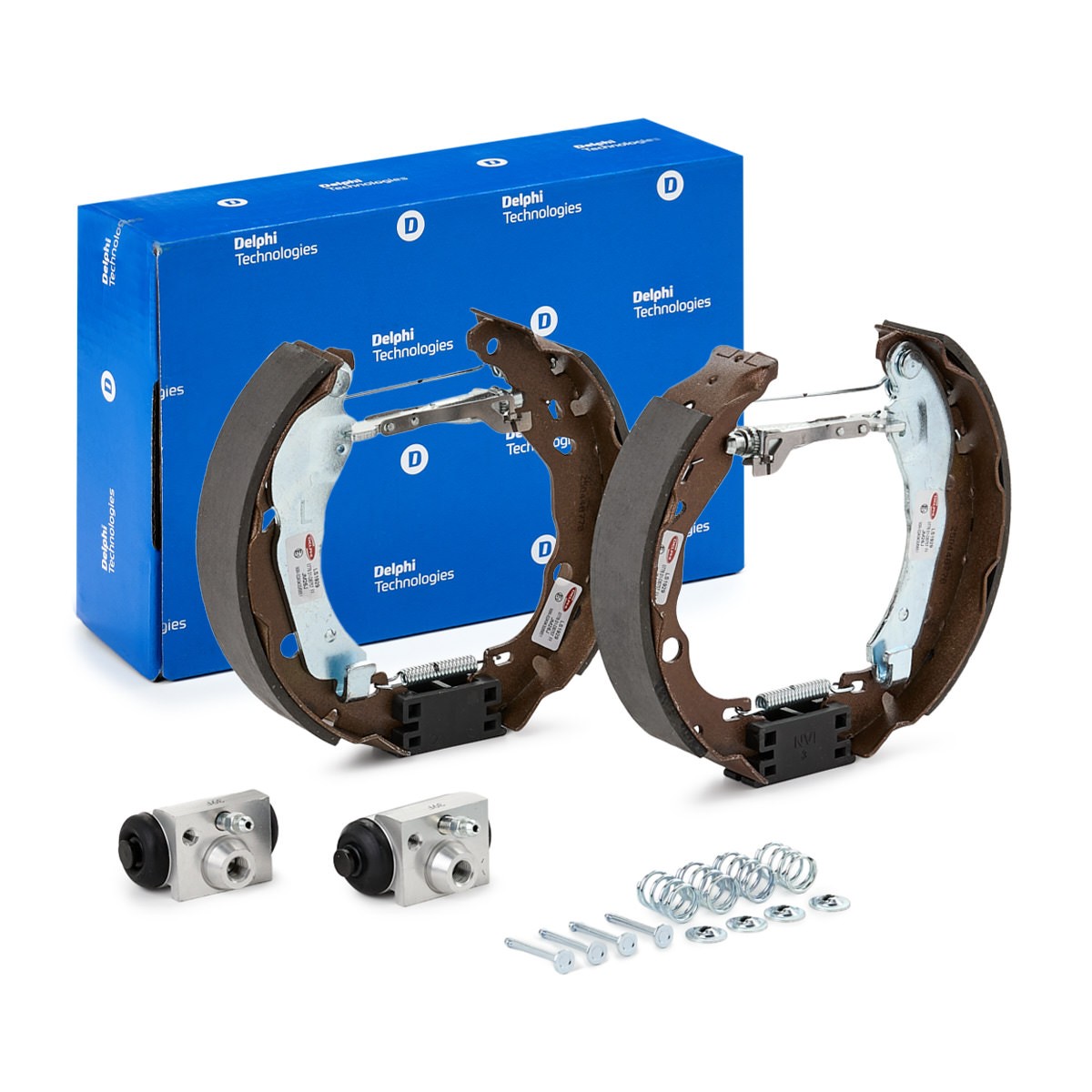 DELPHI KP1077: Kit frenos, disco de tambor con cilindro de freno de rueda, con accesorios