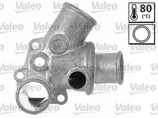 VALEO 820472: Termostato, refrigerante 80°C, con juntas