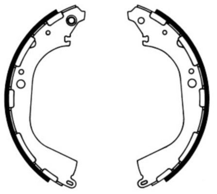 ABE C01045ABE: Juego de zapatas de frenos Eje trasero, 295mm