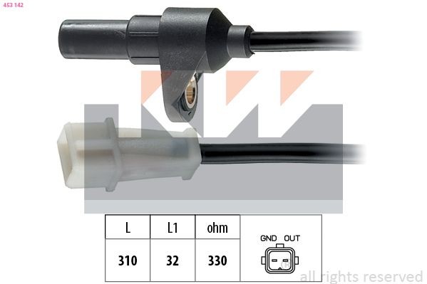 KW 453 142: Sensor de cigüeñal Made in Italy - OE Equivalent