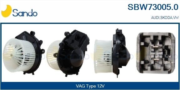 SANDO SBW73005.0 Innenraumgebläse Brand New HQ 12V