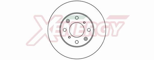 AP XENERGY X602228: Δισκόπλακα Ø: 240mm, αεριζόμενο, Ø: 240mm, βαμμένο