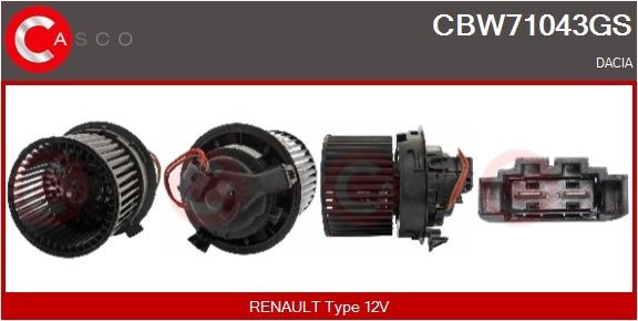CASCO CBW71043GS Innenraumgebläse Genuine 12V