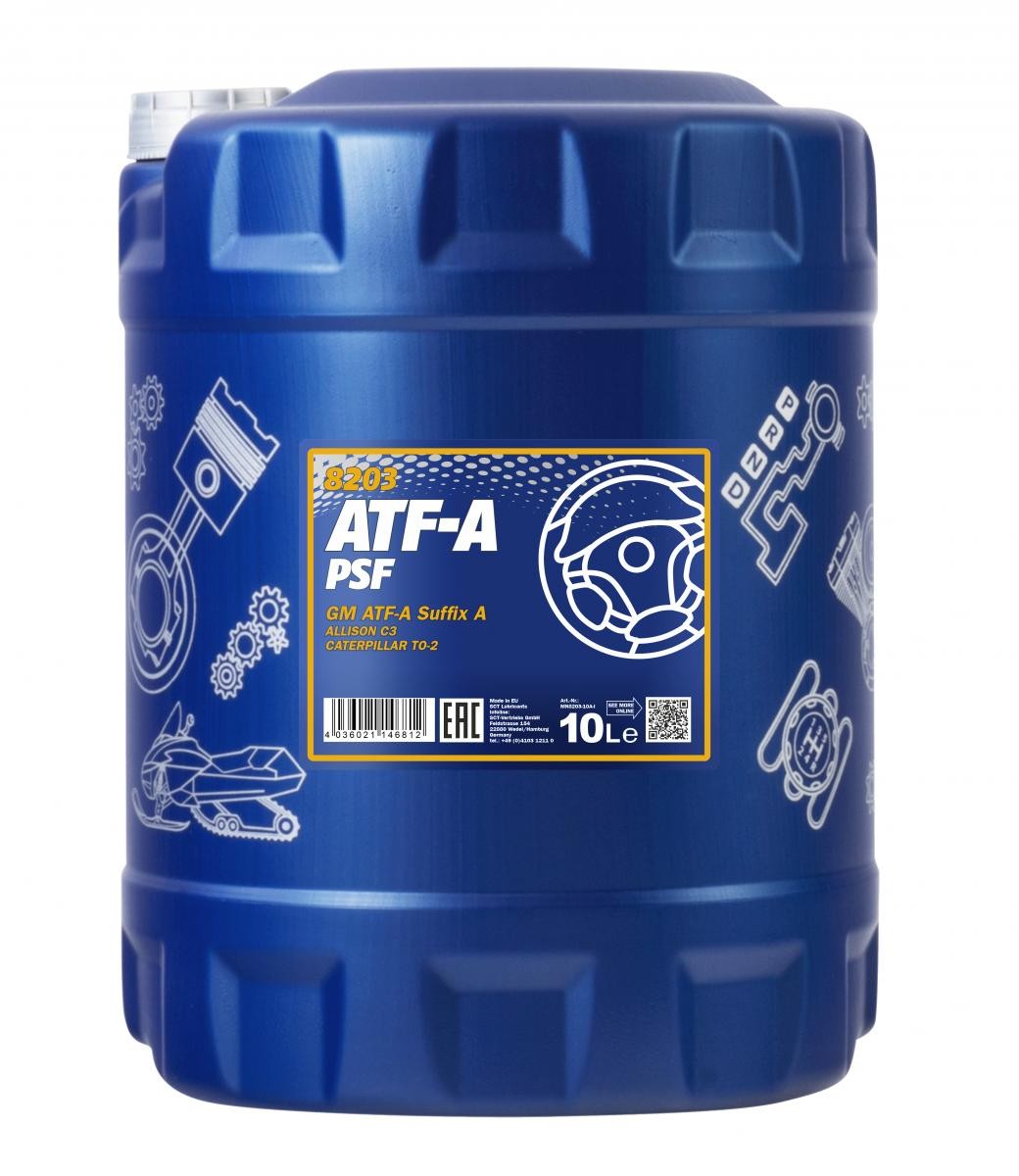 MANNOL MN8203-10: Olej pro servo-rizeni ATF-A, PSF
