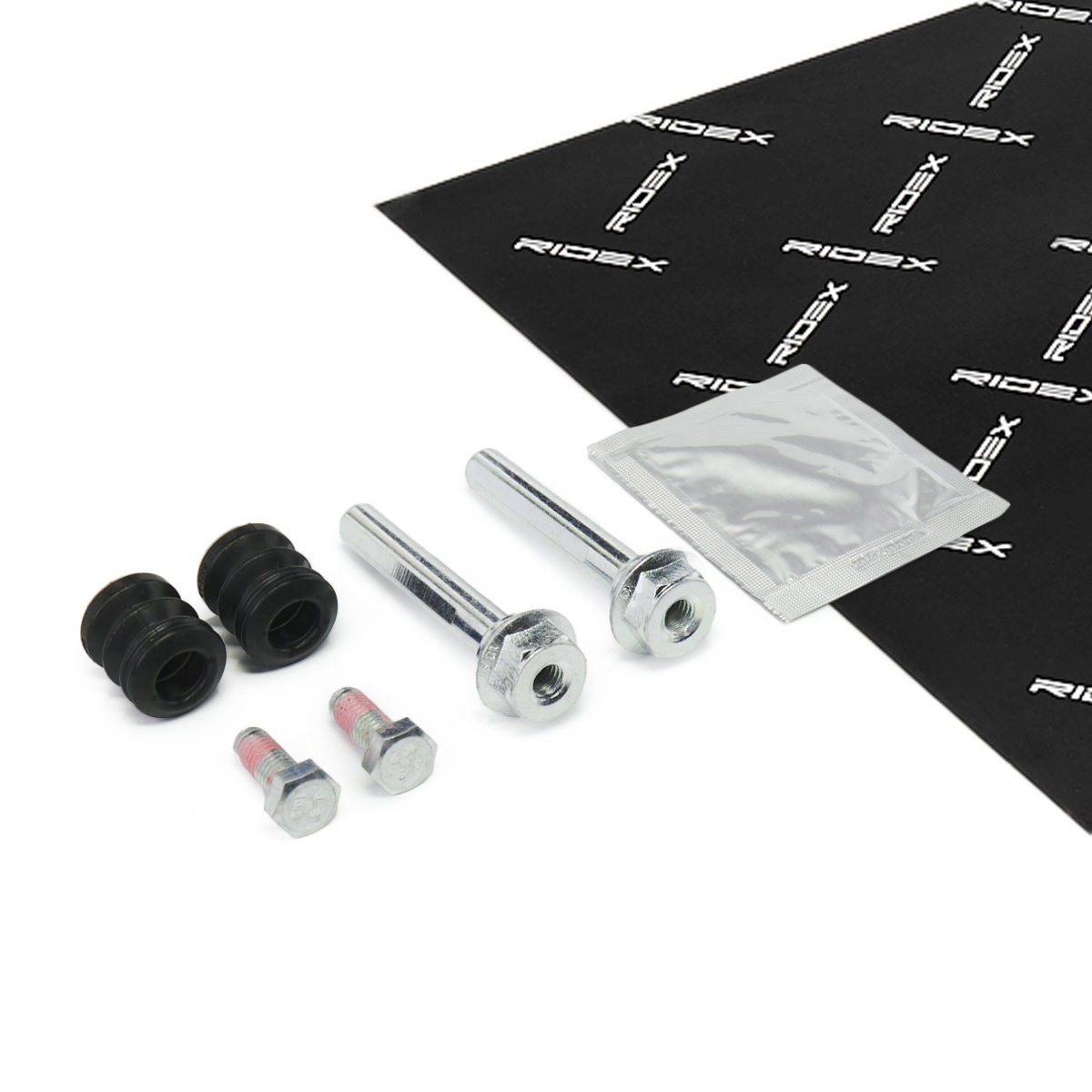 RIDEX 1165G0192: Zestaw tulei prowadzących, zacisk hamulca Oś tylna, Oś przednia, ze sworzniem