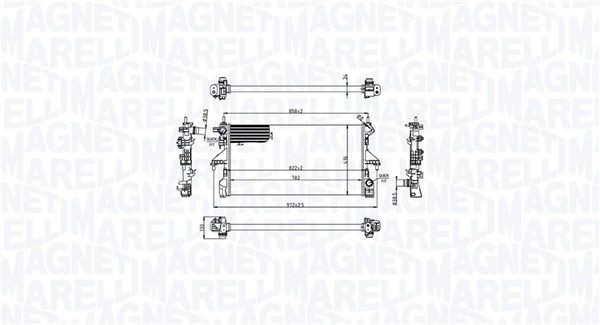 MAGNETI MARELLI 350213216700: Chłodnica, układ chłodzenia silnika
