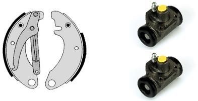 BREMBO H 61 010: Juego de zapatas de frenos STANDARD KIT