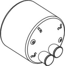 DINEX 22312: Stredni tlumic vyfuku 600mm