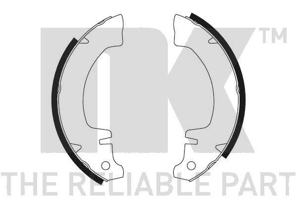 NK 2739237: Juego de zapatas de frenos 180mm