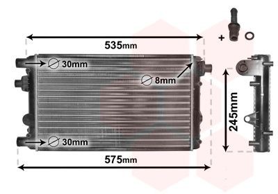 VAN WEZEL 17002239: Chłodnica, układ chłodzenia silnika z dodatkami, *** IR PLUS ***