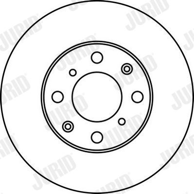 JURID 562142J: Δισκόπλακα Ø: 240mm, αεριζόμενο, Ø: 240mm, λαδωμένο, Με βίδες