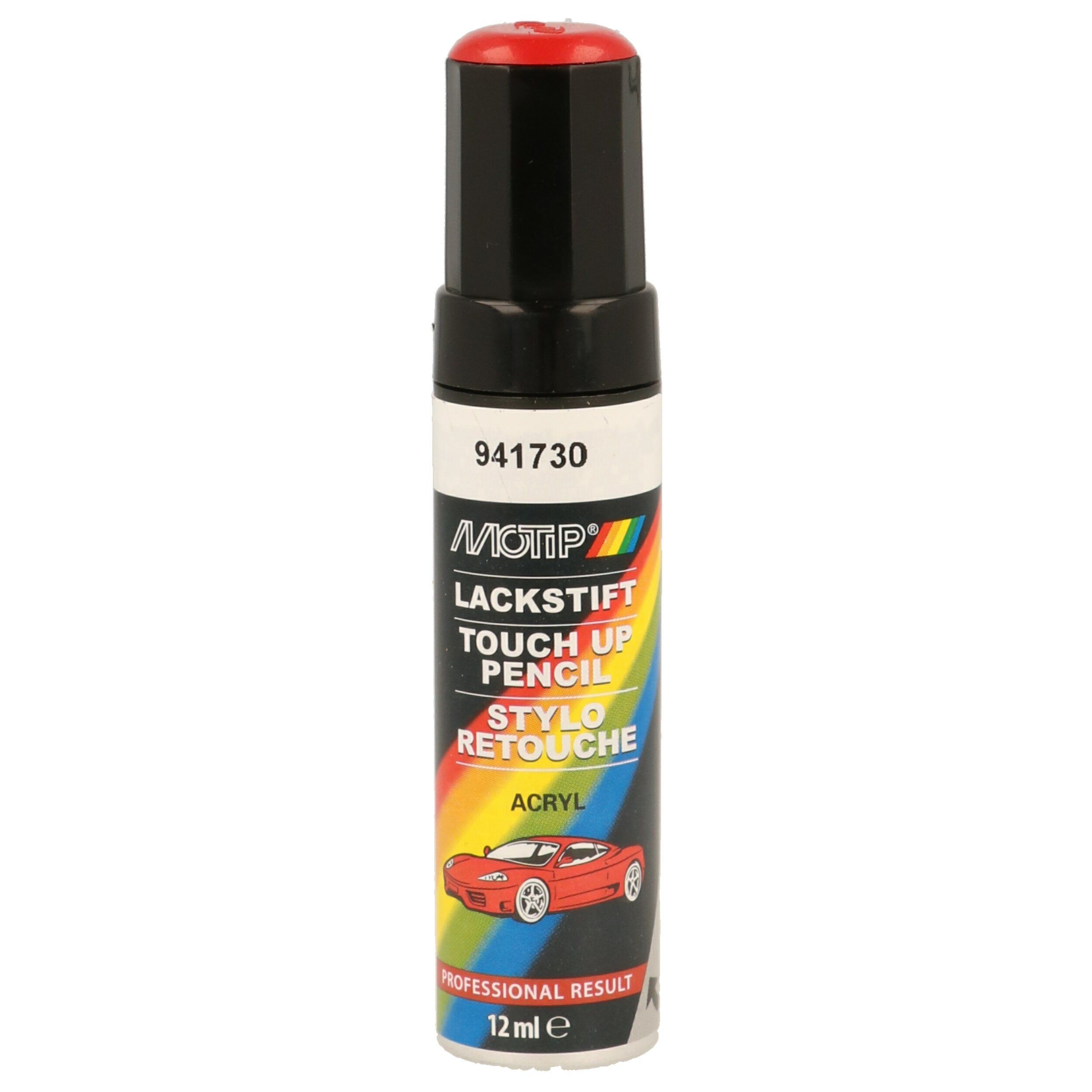 MOTIP 941730: Veicolo - Vernice combinata RAL Acryl Spray RAL 2001 red orange high glossy 400 ml