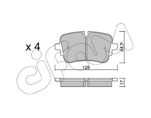 CIFAM 800-097: Disco de freno Ø: 266,0mm, macizo, Ø: 266,0mm
