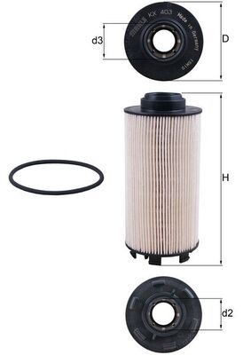 KNECHT KX 403D: Φίλτρο καυσίμου