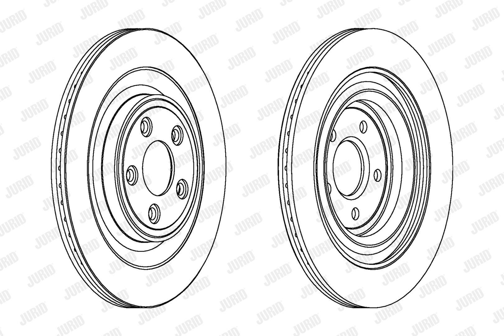 JURID 563027JC: Disco de freno COAT+ Ø: 326mm, ventilado, Ø: 326mm, revestido, sin tornillos