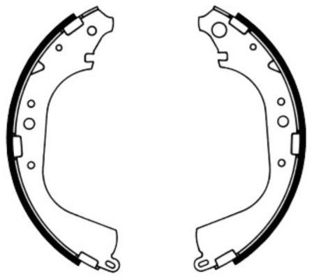 ABE C02039ABE: Juego de zapatas de frenos Eje trasero, 295mm