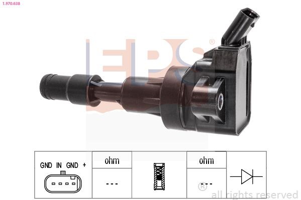 EPS 1.970.638: Bobina de encendido OE Equivalent