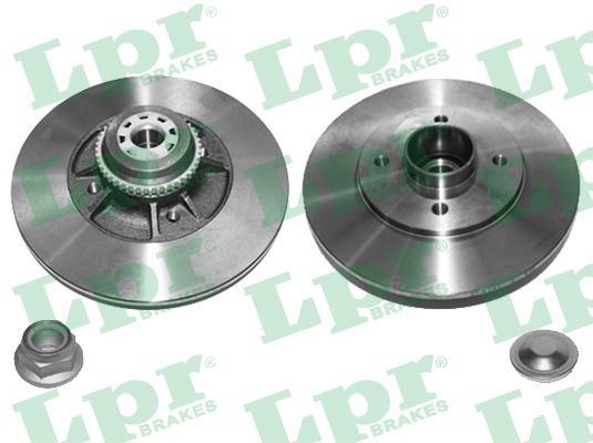 LPR R1411PCA: Disco de freno LPR HUB BRAKE DISC LINE Ø: 238mm, Ø: 238mm, con accesorios, con juego cojinetes rueda, con anillo sensor ABS