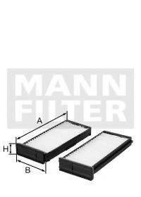 MANN-FILTER CU 1930-2: Innenraumfilter Partikelfilter