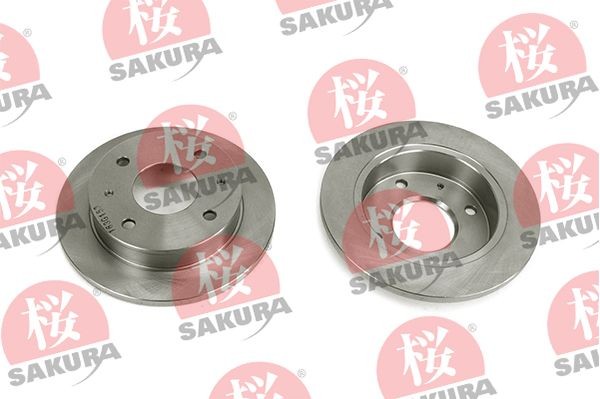 SAKURA 604-05-4650: Bromsskiva framaxel, Ø: 230mm, full, Ø: 230mm
