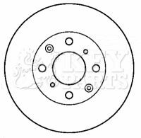 KEY PARTS KBD4423: Δισκόπλακα Ø: 239mm, αεριζόμενο, Ø: 239mm, χωρίςεπίστρωση