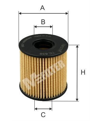 MFILTER TE 639: Filtre à huile