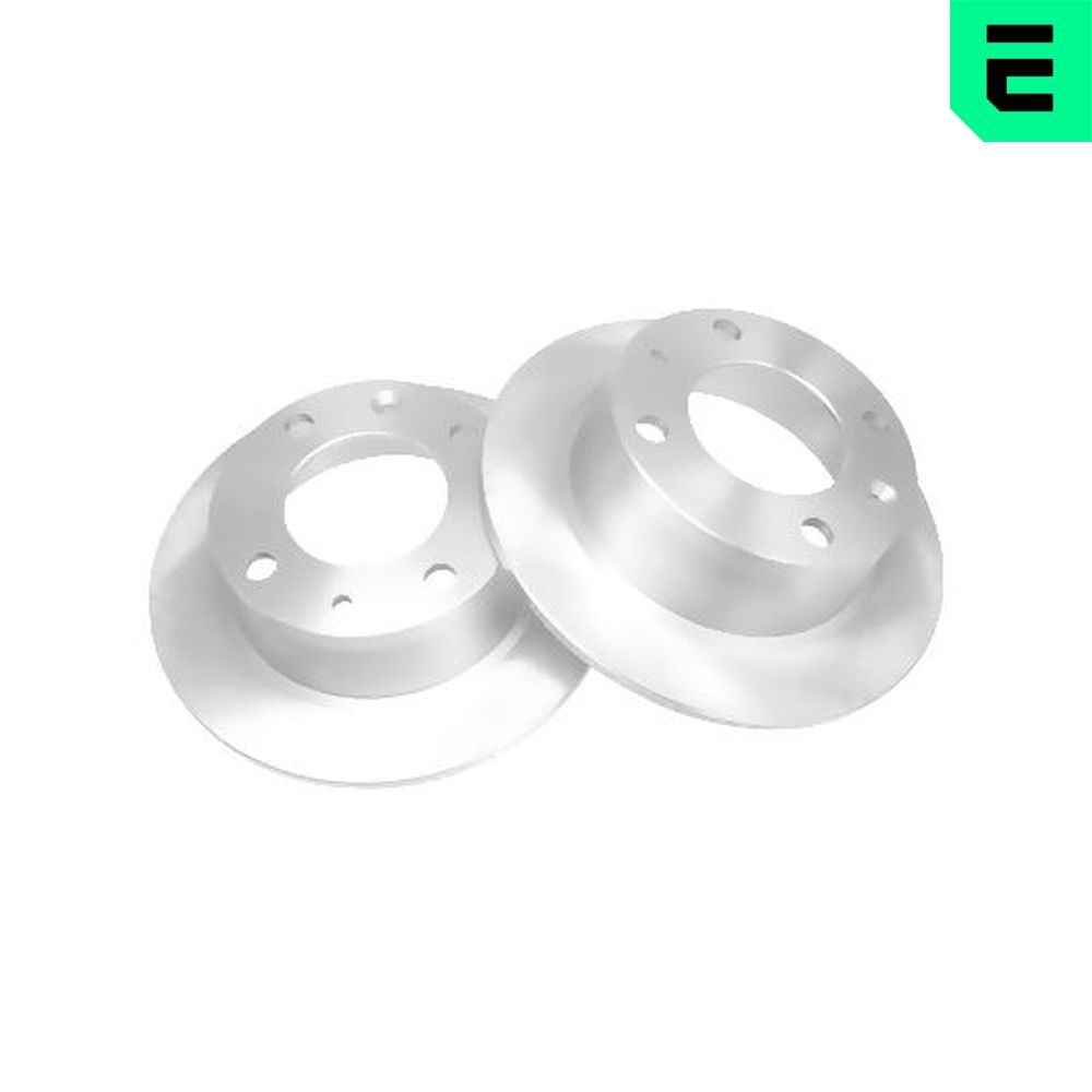 OPTIMAL BS-0210C: Bromsskiva Bakaxel, Ø: 224mm, full, Ø: 224mm, belagd