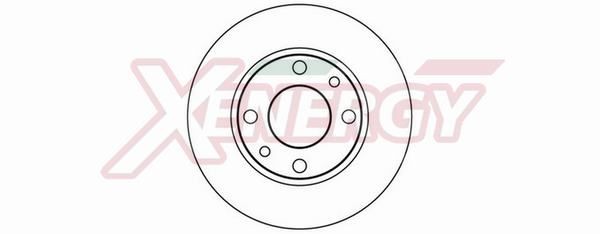 AP XENERGY X601007: Brzdový kotouč R: 228mm, plný, R: 228mm, lakováno