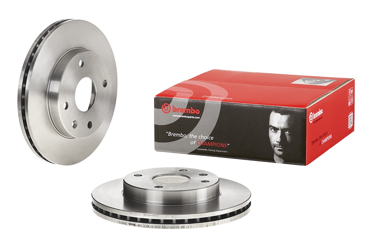 BREMBO 09.9483.10: Disc de frână PRIME LINE Ř: 256mm, ventilat interior, Ř: 256mm, cu suruburi Prime
