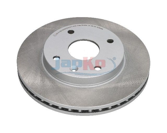 JAPKO 60W09C: Disc de frână punte fata, Ř: 256mm, ventilat, Ř: 256mm, lacuit