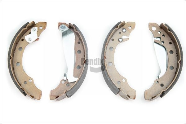 BENDIX Braking BXS1057: Juego de zapatas de frenos sin accesorios, con accionador, con palanca freno de mano