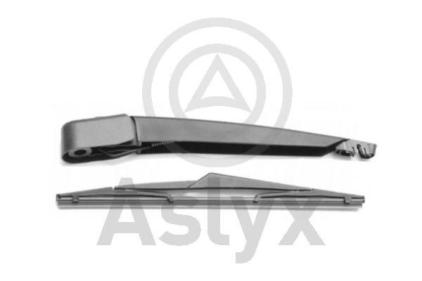 Aslyx AS-570086: Kit de bras d'essuie-glace avec cache, avec balai d'essuie-glace intégré